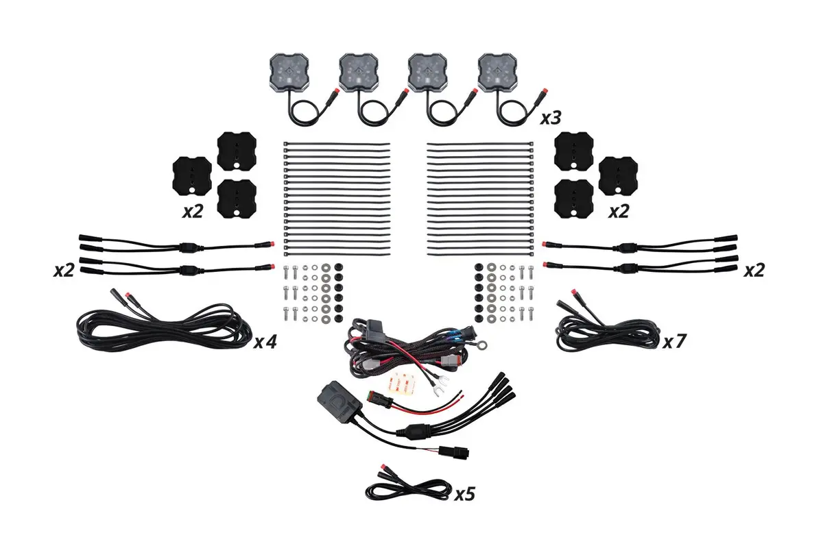 Stage Series Rgbw Led Rock Light Kit ( 4 / 8 / 12 ) Pack 9