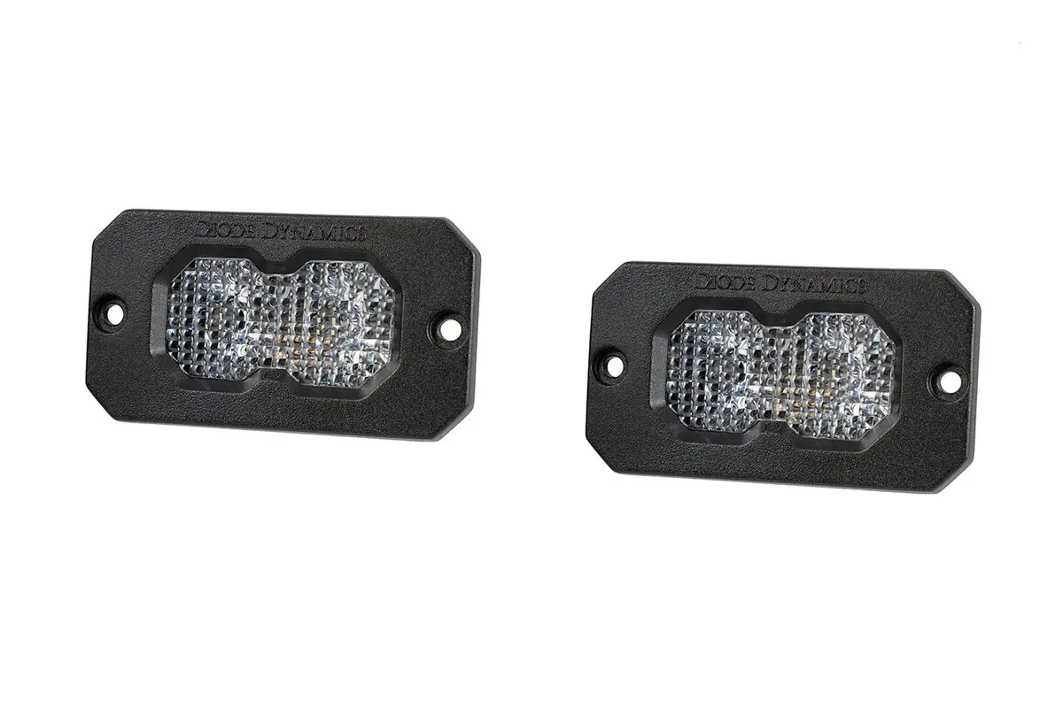 C2r White Flood Flush Mount Led Pod (Pair) 1