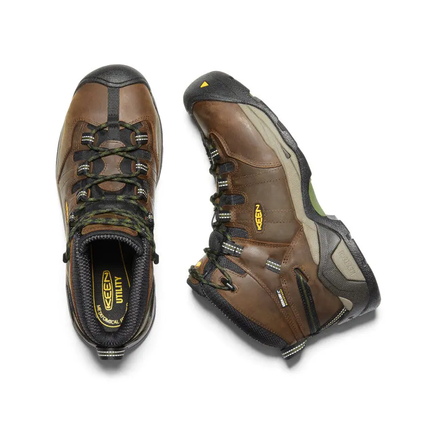 Men's Detroit Xt Waterproof Boot (Steel Toe) | Cascade Brown/Bronze Green 4