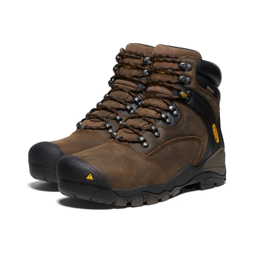 Men's Louisville 6" Waterproof Boot (Steel Toe) | Cascade Brown 2