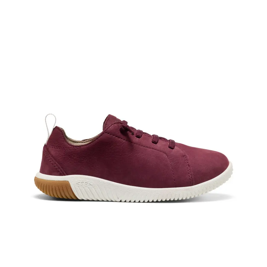 Big Kids' Knx Leather Sneaker  |  Fig/Star White 1