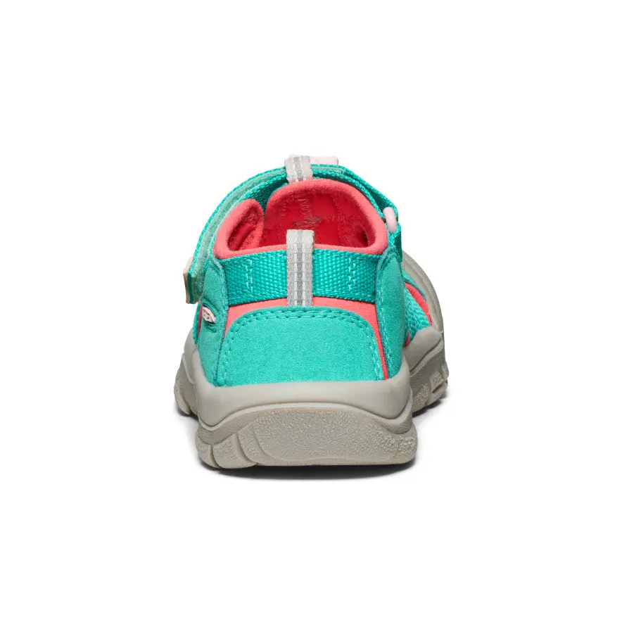 Little Kids' Newport H2 | Bright Aqua/Giggle Pink 5