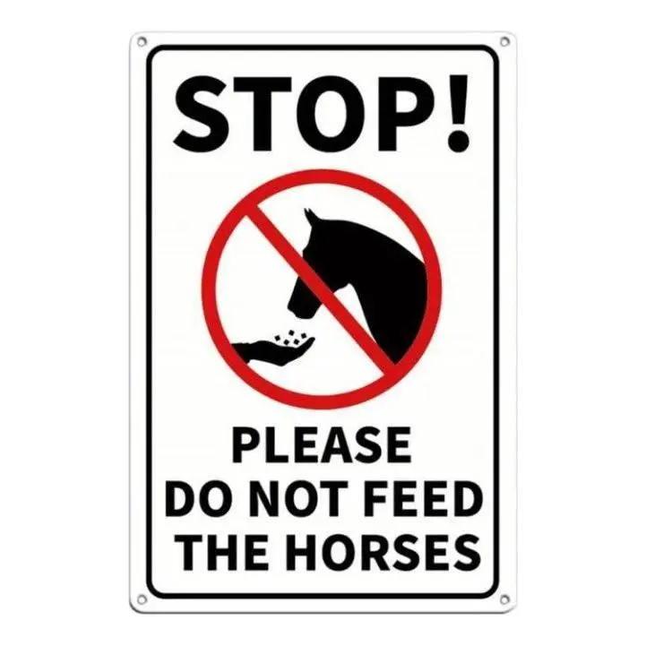 Do Not Feed Horse Sign 1