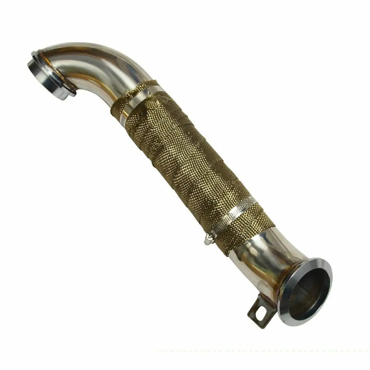 For 2004.5-2010 Lly Lbz Lmm 6.6L Duramax Downpipe Exhaust - Chrome 1