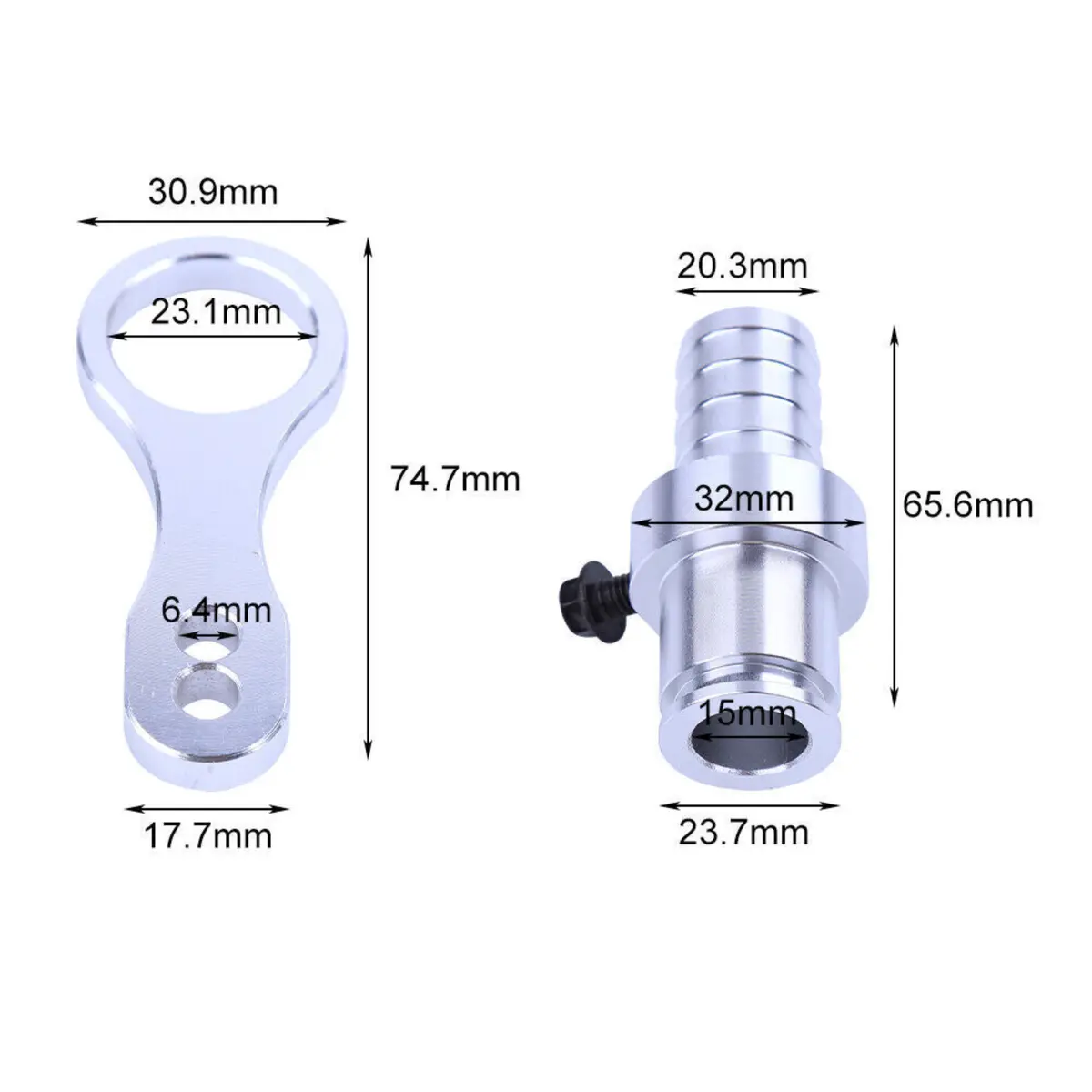 Coolant Bypass Hose Barb Adapter Set For 2009-2019 Dodge Ram 6.7L Cummins Diesel 2