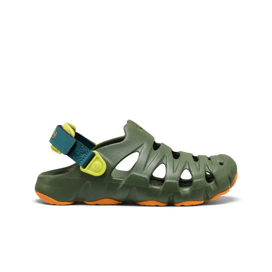 Big Kids' Hyperflt Clog  |  Bronze Green/Orange Peel 1