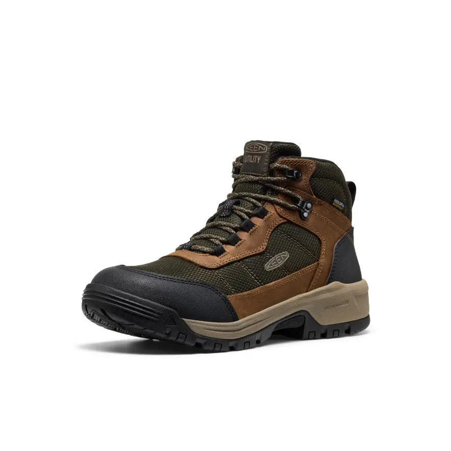 Men's Skokie Waterproof Work Boot (Soft Toe) | Forest Night/Black 3