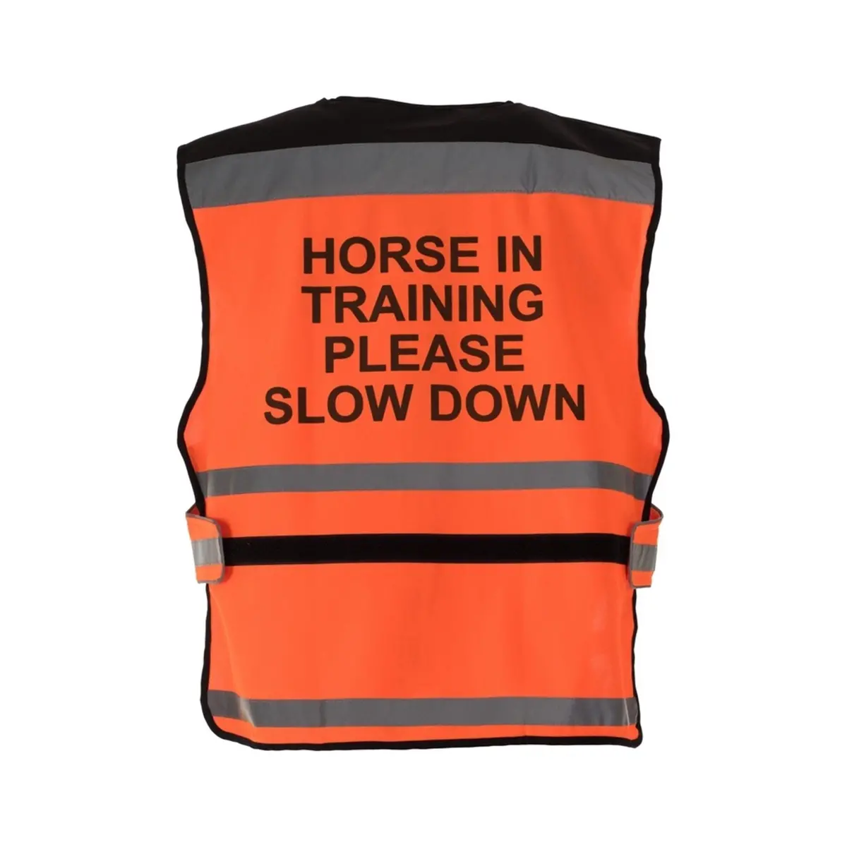Equisafety Equestrian Hi Vis Waistcoat Orange - Horse In Training 1