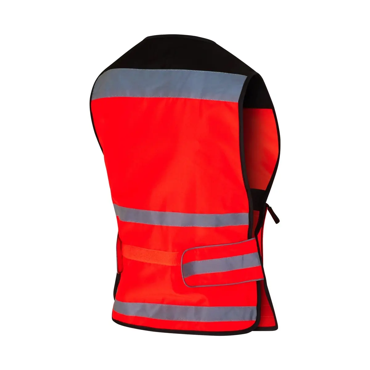 Equisafety Hi Vis Air Waistcoat Red- Plain Back 1