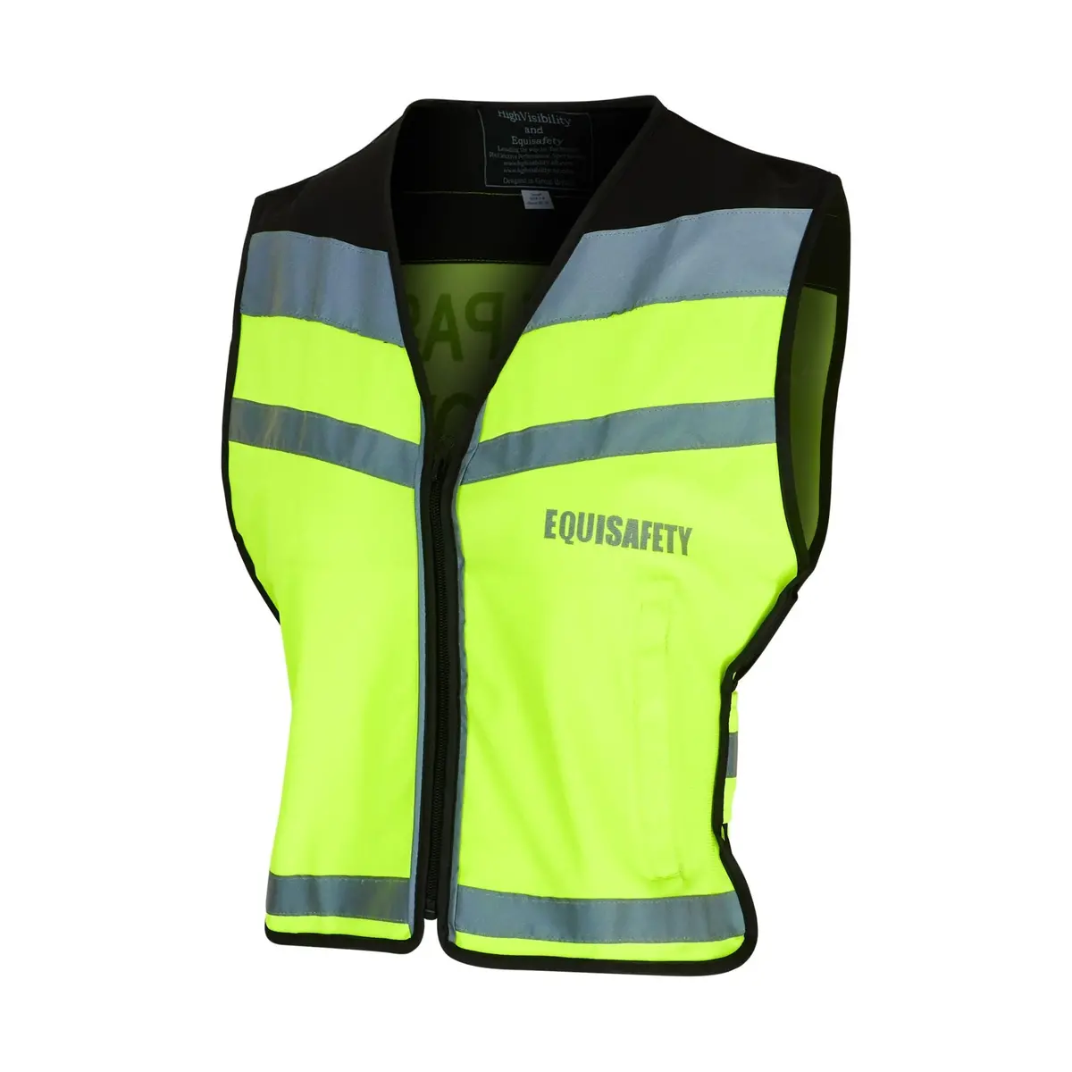 Equisafety Hi Vis Child Waistcoat - Yellow-Disabled Rider 1