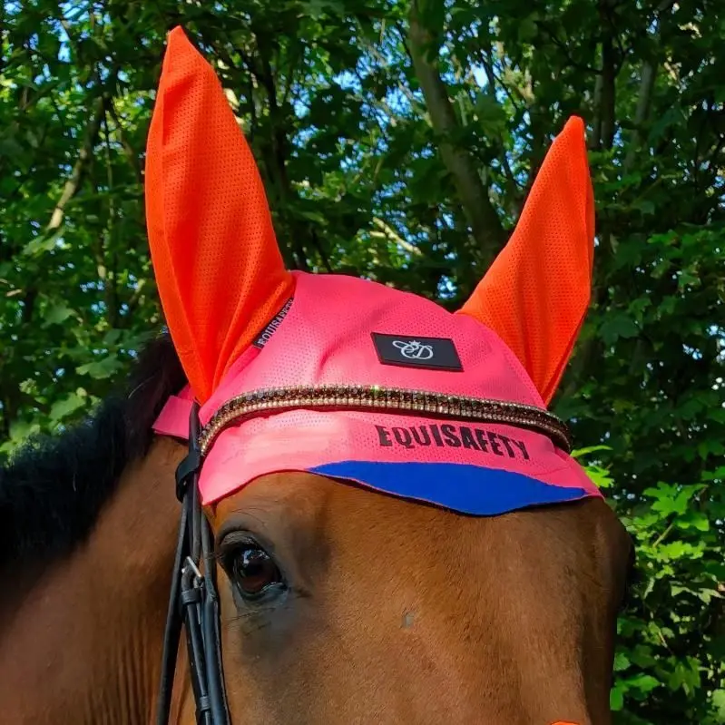Equisafety Hi Vis Ear Bonnet - Y/O 1