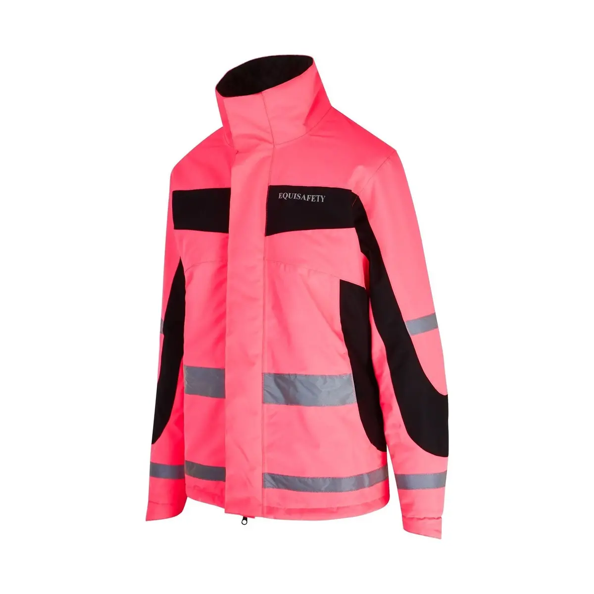 Equisafety Hi Vis Inverno Equestrian Riding Jacket - Pink 1
