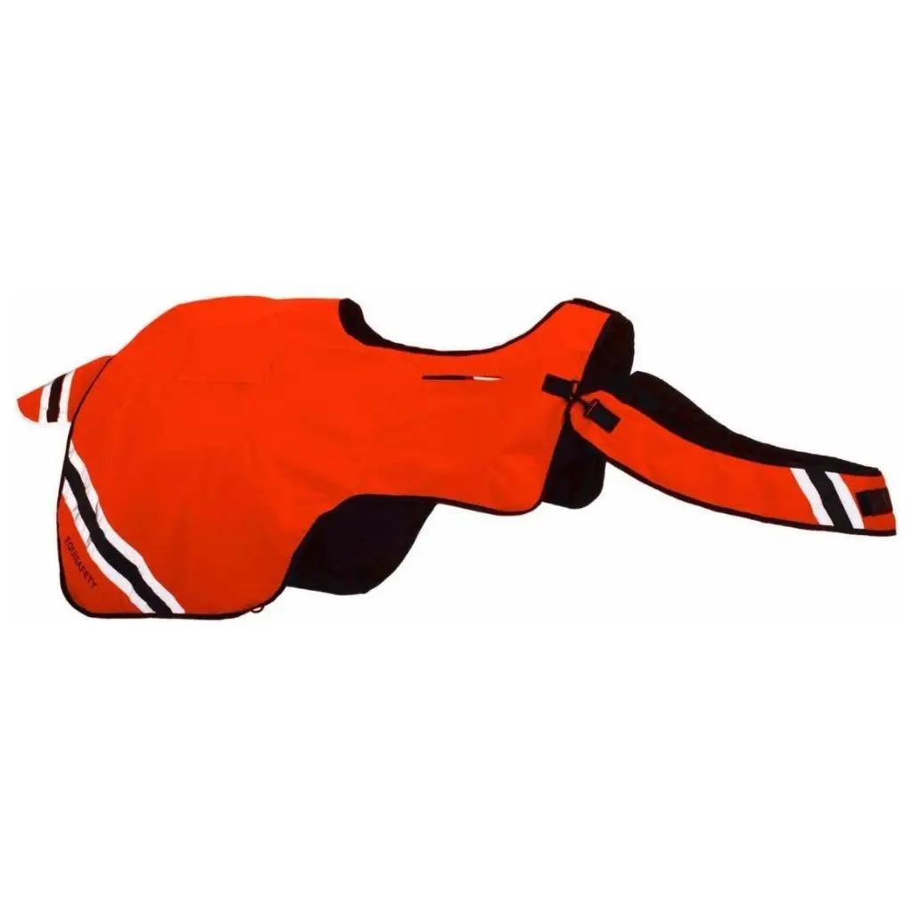 Equisafety Horse Exercise Sheet Wraparound Rug - Red 1
