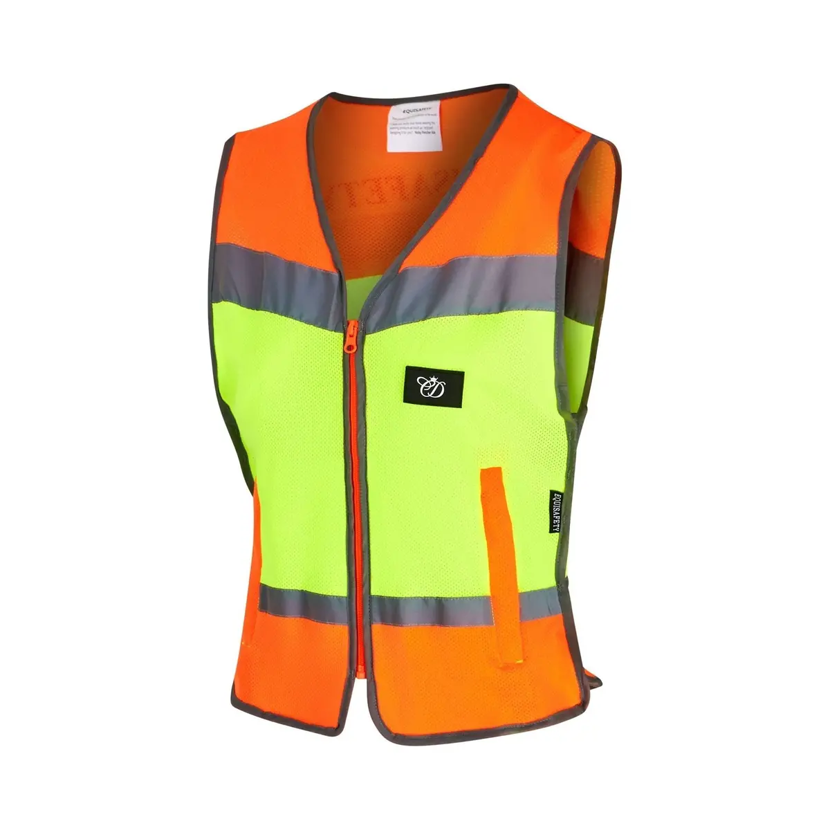 Equisafety Multi Colour Hi Vis Vest  - Yellow / Orange 1