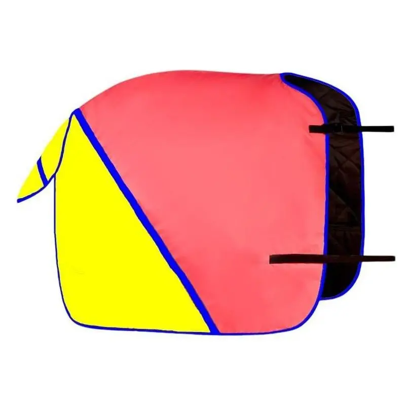 Equisafety Multi Coloured Waterproof Hi Viz Horse Sheet - Pink/Yellow 1