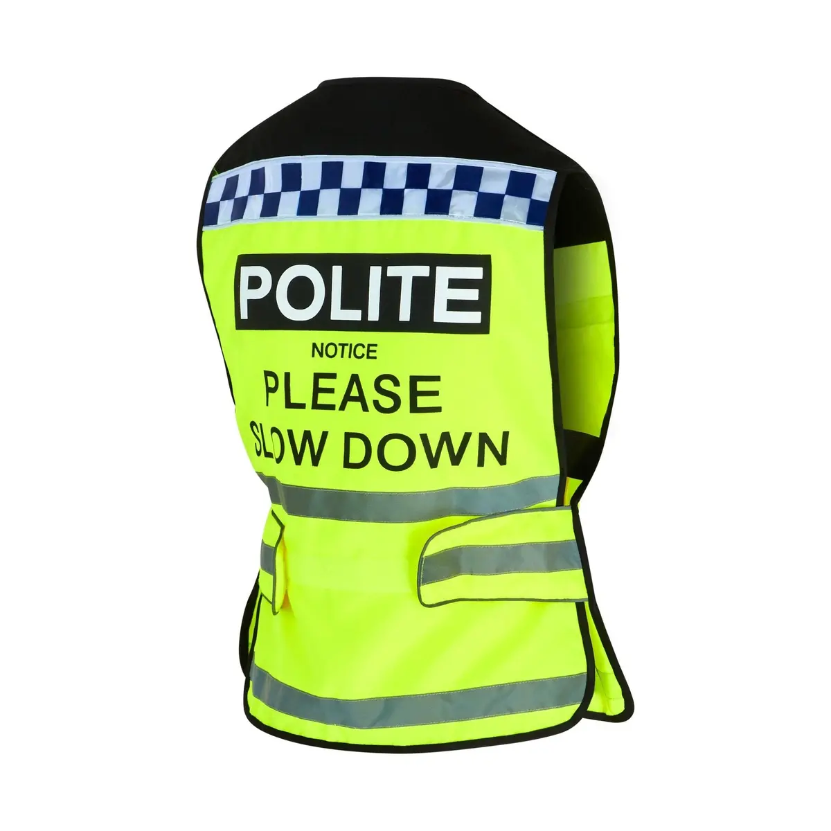 Equisafety Polite Horse Waistcoat - Please Slow Down 2
