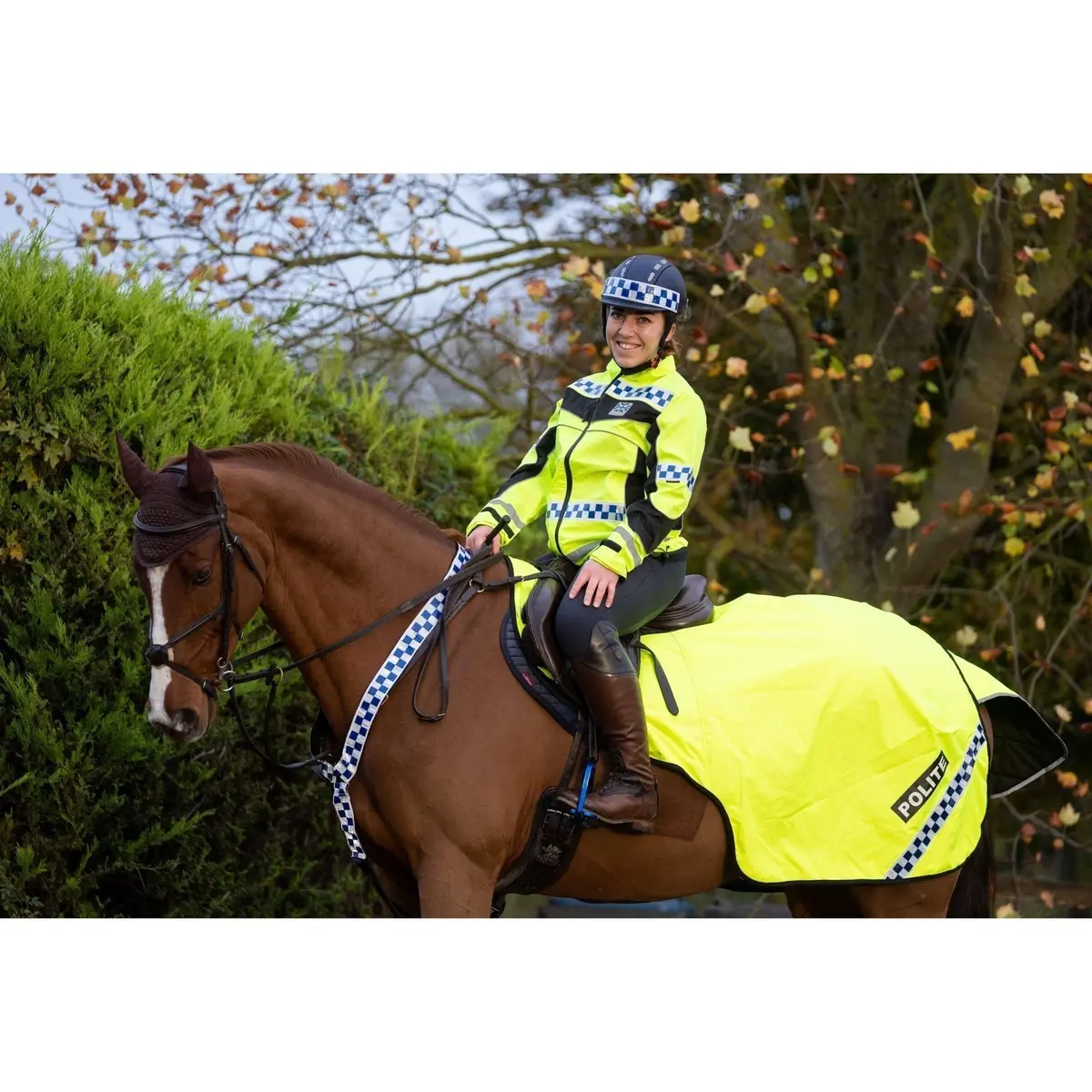Equisafety Polite Lightweight Waterproof Hi Vis Jacket 2