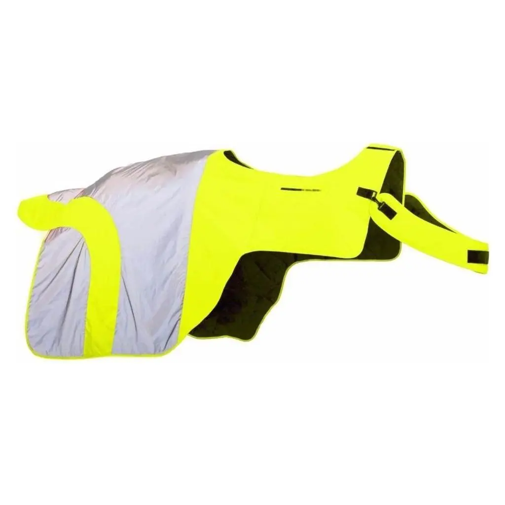 Equisafety Reflective Mercury Horse Exercise Rug - Yellow 1