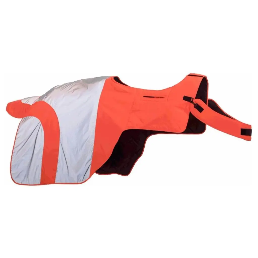Equisafety Reflective Mercury Horse Hi Viz Exercise Rug - Orange 1