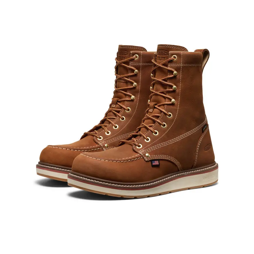 Men's Liberty 8" Waterproof Boot (Soft Toe) | Leather Brown/Birch 2