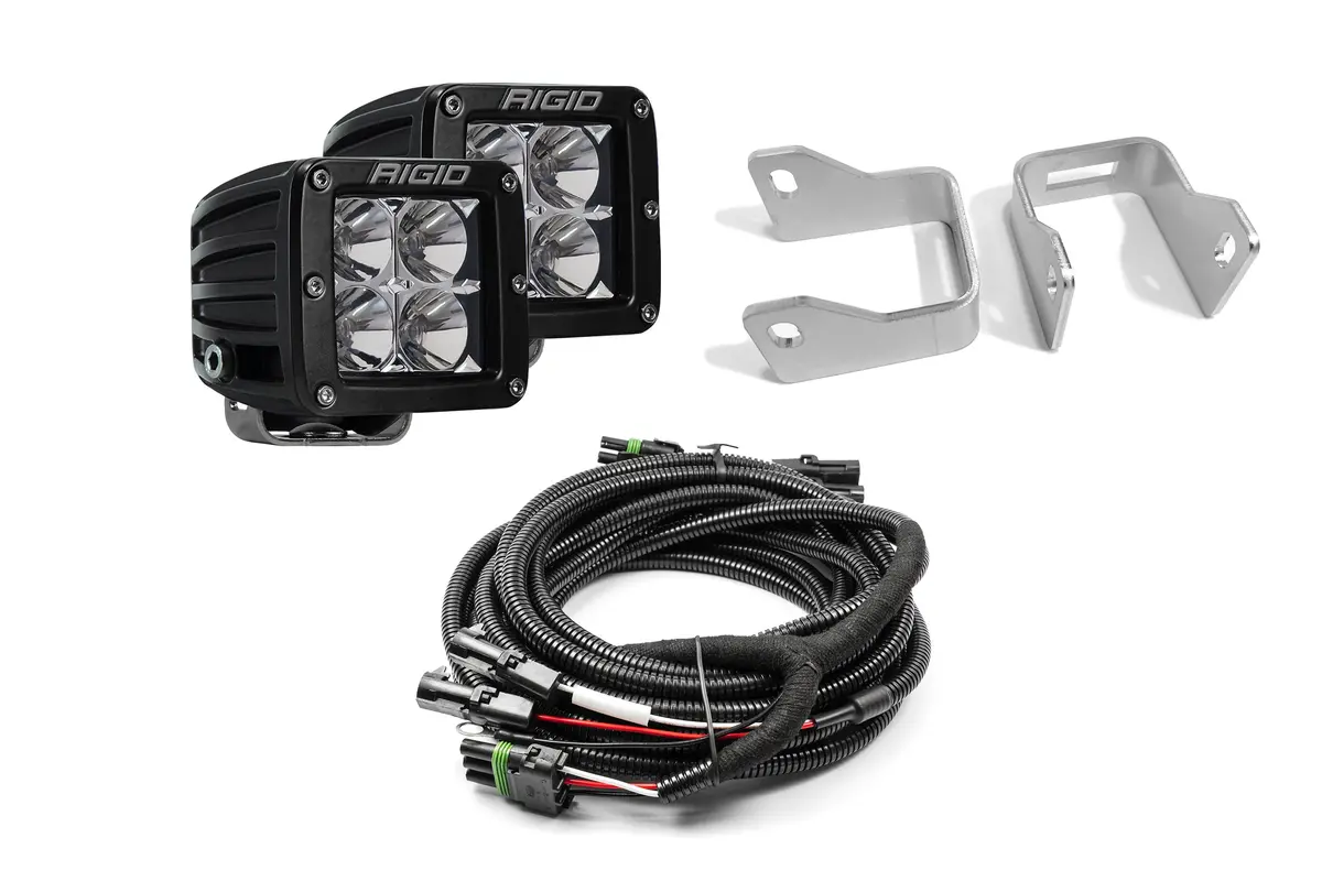 Spv Parts 2021-2026 Ford Raptor Rear Rigid Pro Light Backup Kit W/ Rigid Industries #202113 Flood Lights 1