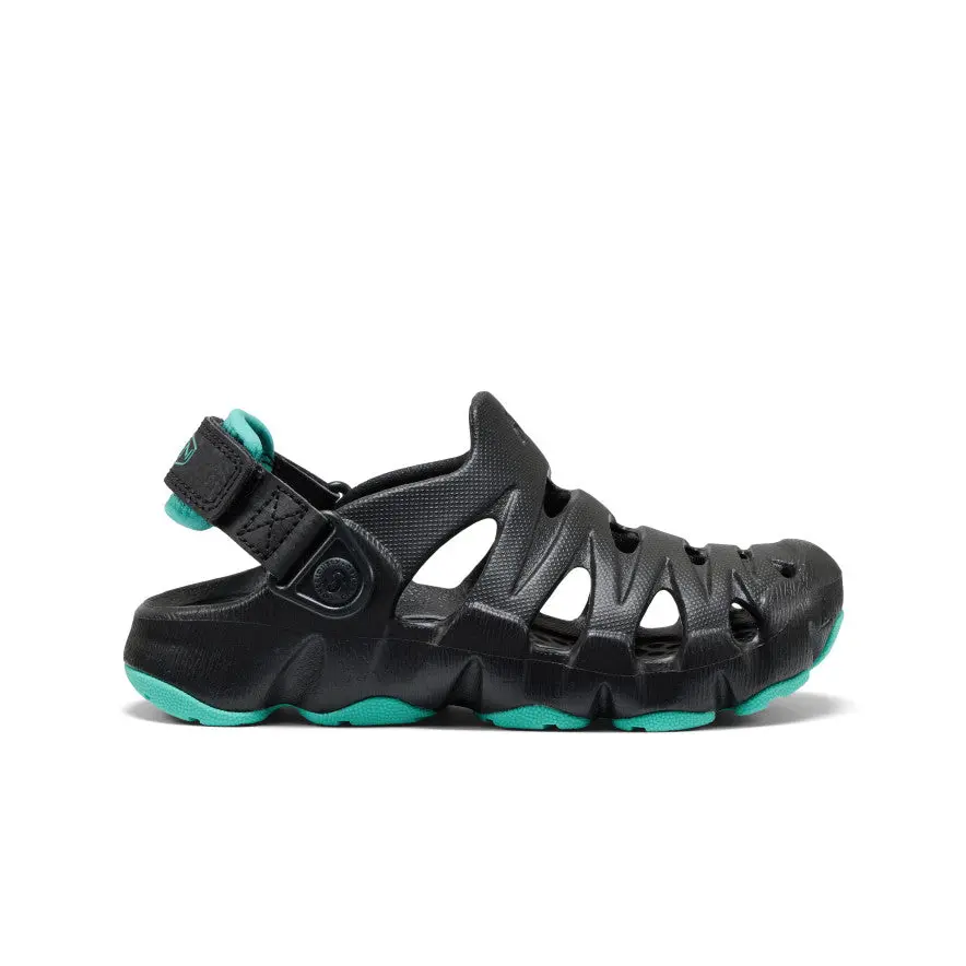 Little Kids' Hyperflt Clog  |  Black/Bright Aqua 1