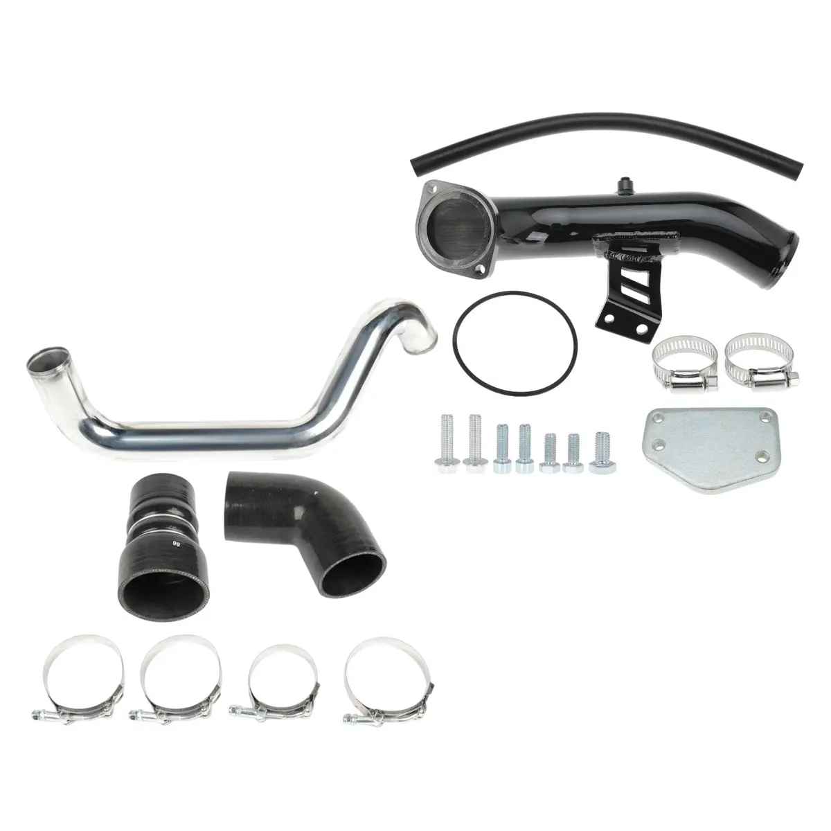 Egr Delete High Flow Intake Elbow Tube Kit & Intercooler Pipe For 2004 2005 6.6L Duramax Chevy Silverado Gmc Sierra 2500 3500 Hd 1