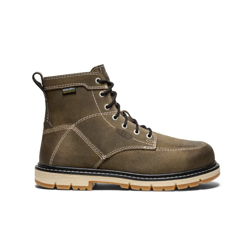 Women's San Jose 6" Waterproof 90° Heel Boot (Aluminum Toe)  |  Steel Grey/Gum 1