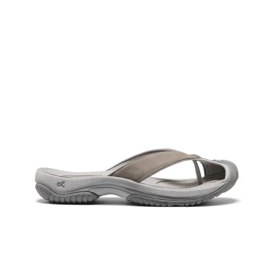 Men's Waimea Leather Flip-Flop  |  Monochrome/Steel Grey 1