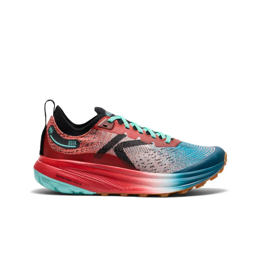 Women's Seek Trail Running Shoe  |  Grenadine/Ocean Depths 1