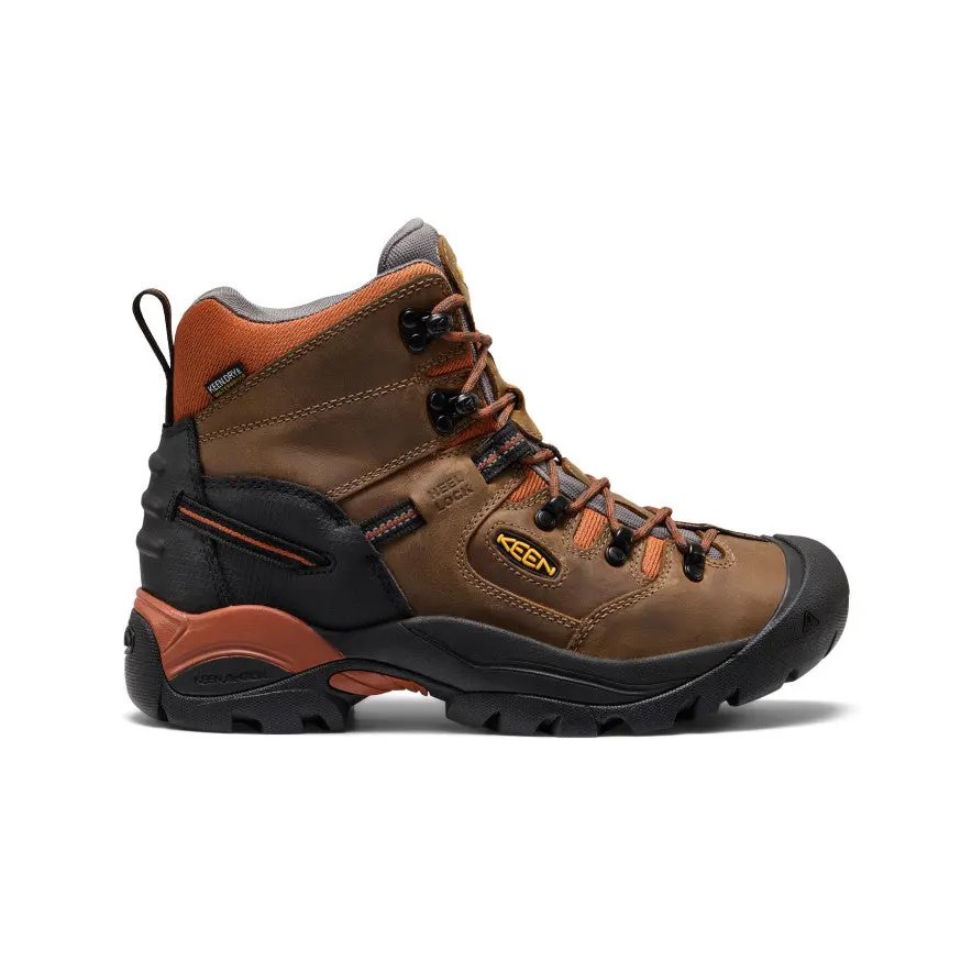 Men's Pittsburgh Energy 6" Waterproof Boot (Soft Toe)  |  Cascade Brown/Black 1