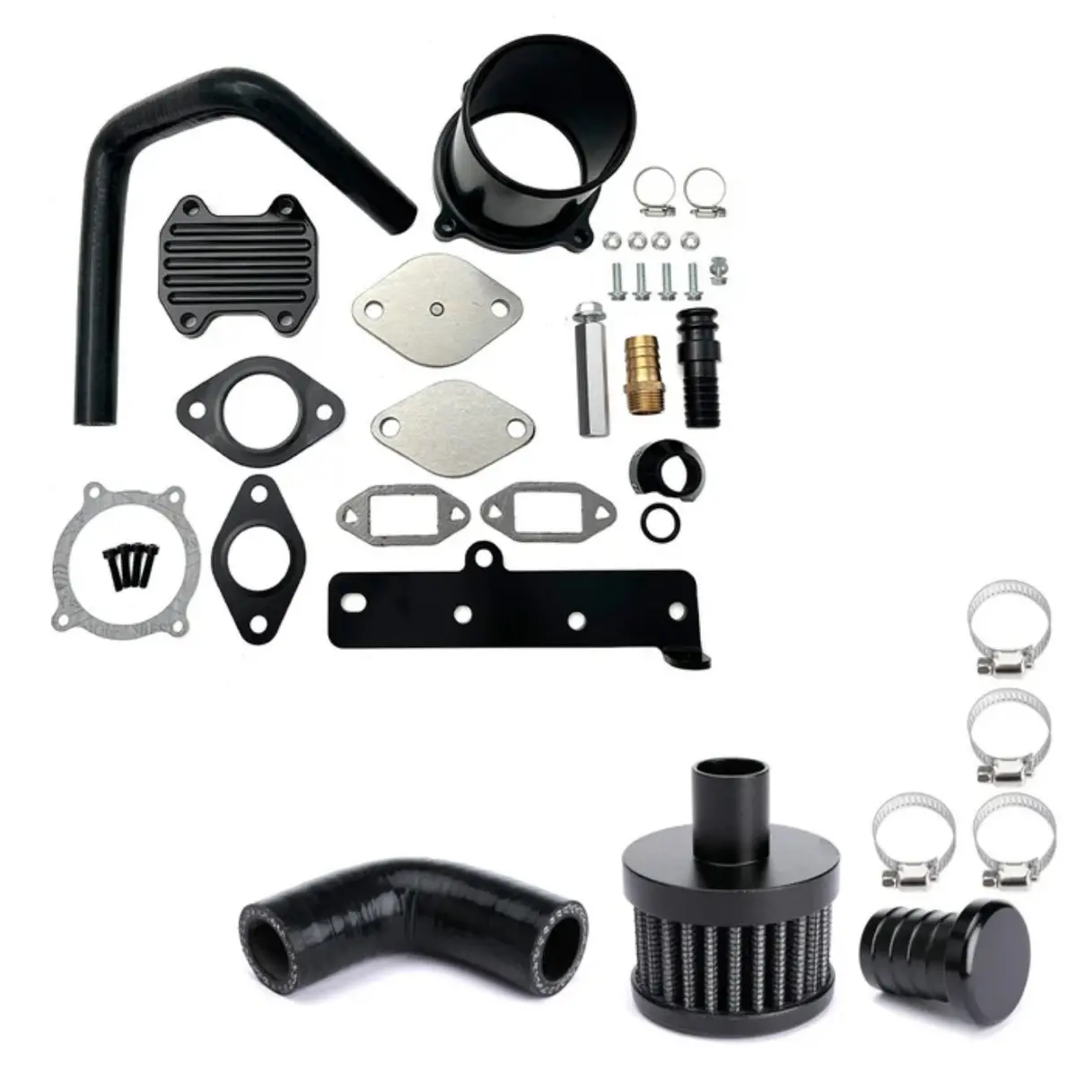 Egr Delete Cooler Throttle Valve & Ccv Crankcase For 6.7 Cummins 2013-2019 Dodge Ram 2500 3500 1