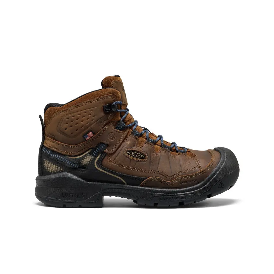 Men's Targhee Iv Ltr Waterproof Work Boot (Carbon Toe)  |  Bison/Black 1