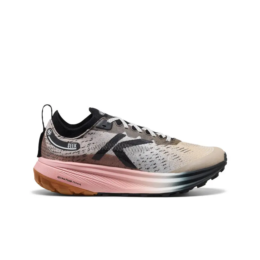 Men's Seek Trail Running Shoe  |  Black/Sunset Sand 1