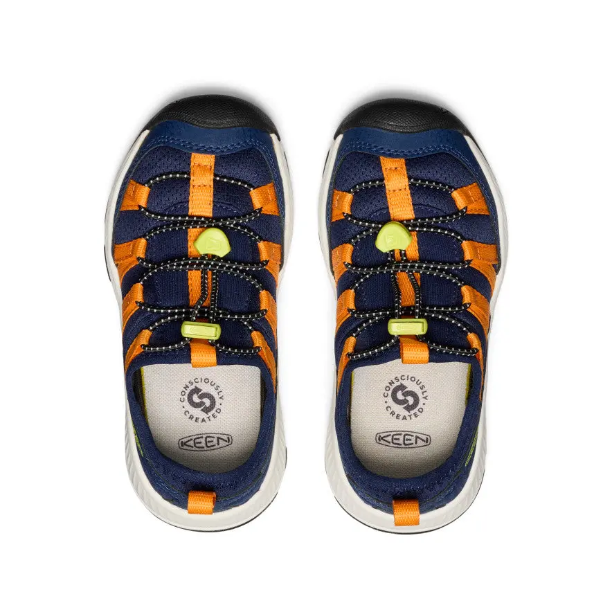 Little Kids' Motozoa Sneaker | Naval Academy/Bright Marigold 4
