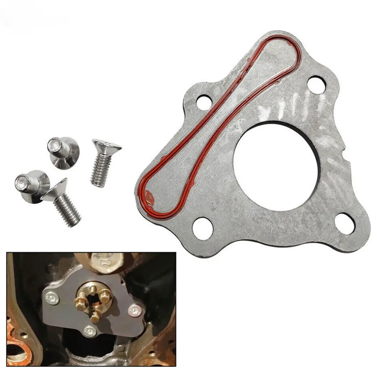 Thrust Retainer Plate Gasket Seal Cam Bolt For Gm Ls1 Ls2 Ls3 5.3L Engine 1