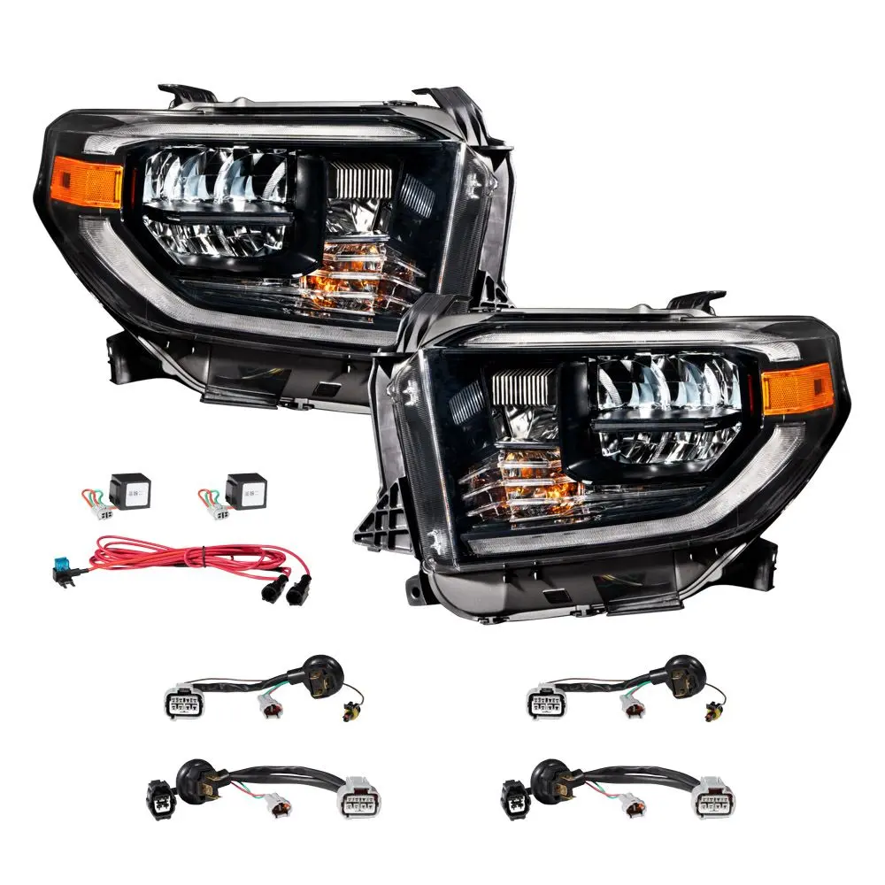 2014-2021 Toyota Tundra Led Reflector Headlights Pair Form Lighting - Fl0002 1