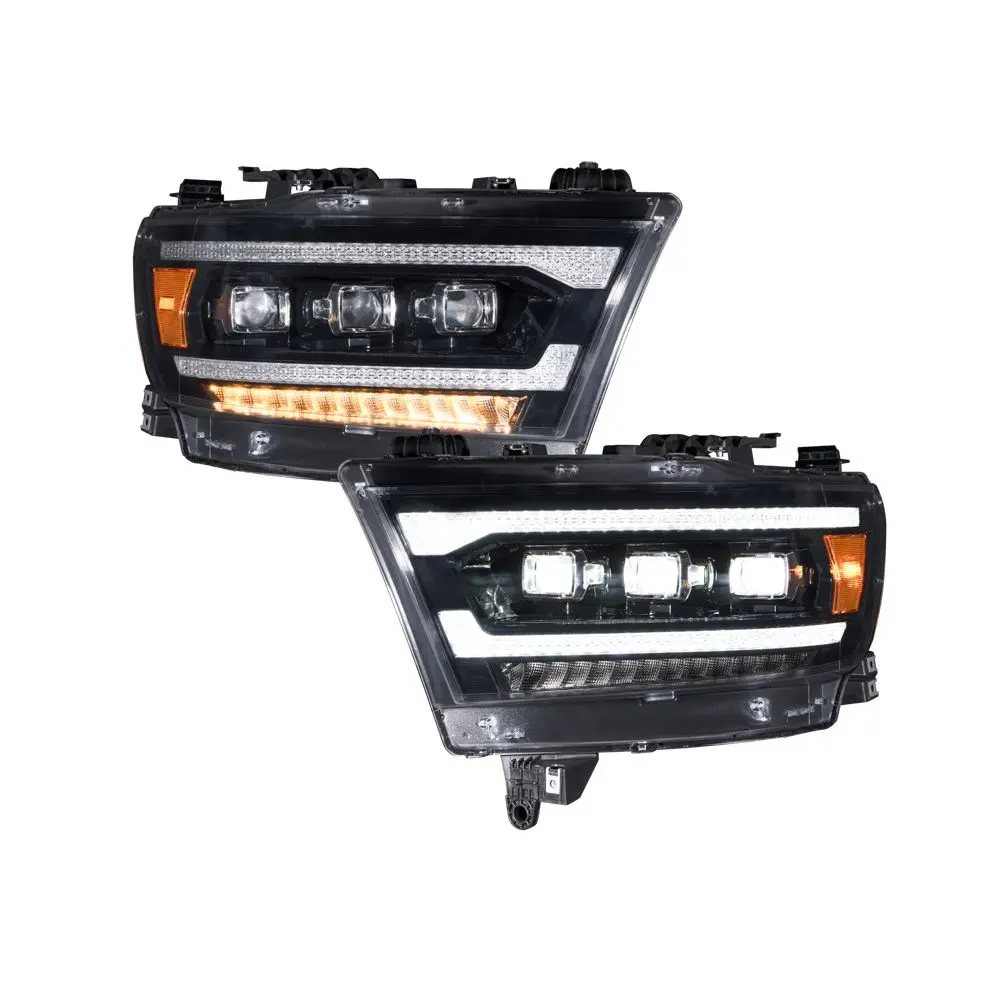 Form Lighting 2019-2023 Dodge Ram 1500 Sequential Led Projector Headlights (Pair) - Fl0015 1