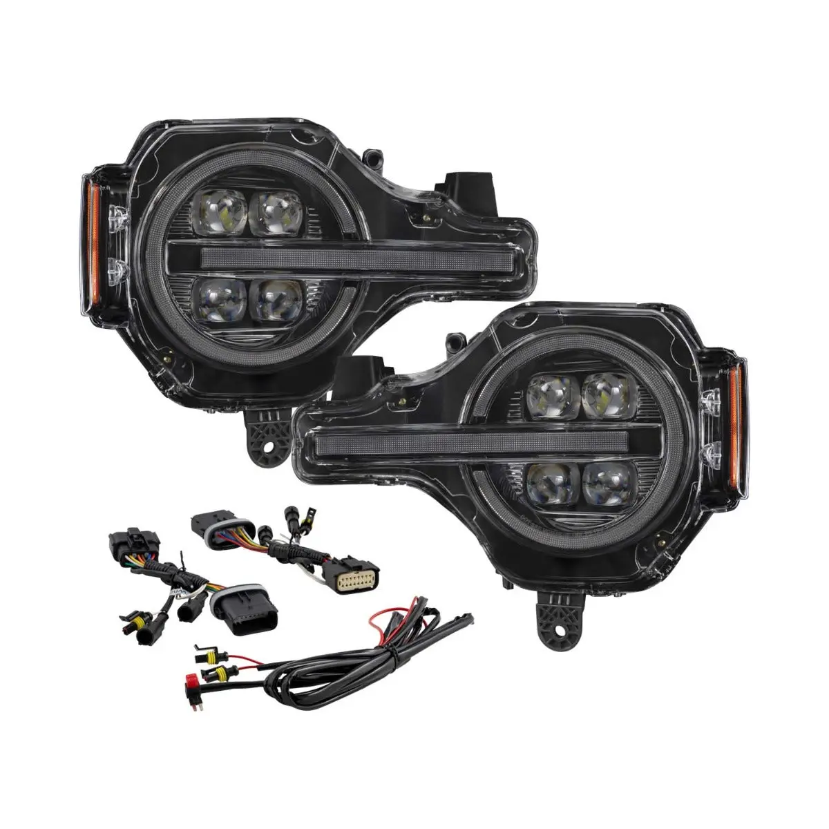 2021-2024 Ford Bronco Sequential Led Projector Headlights (Pair) - Fl0020 1