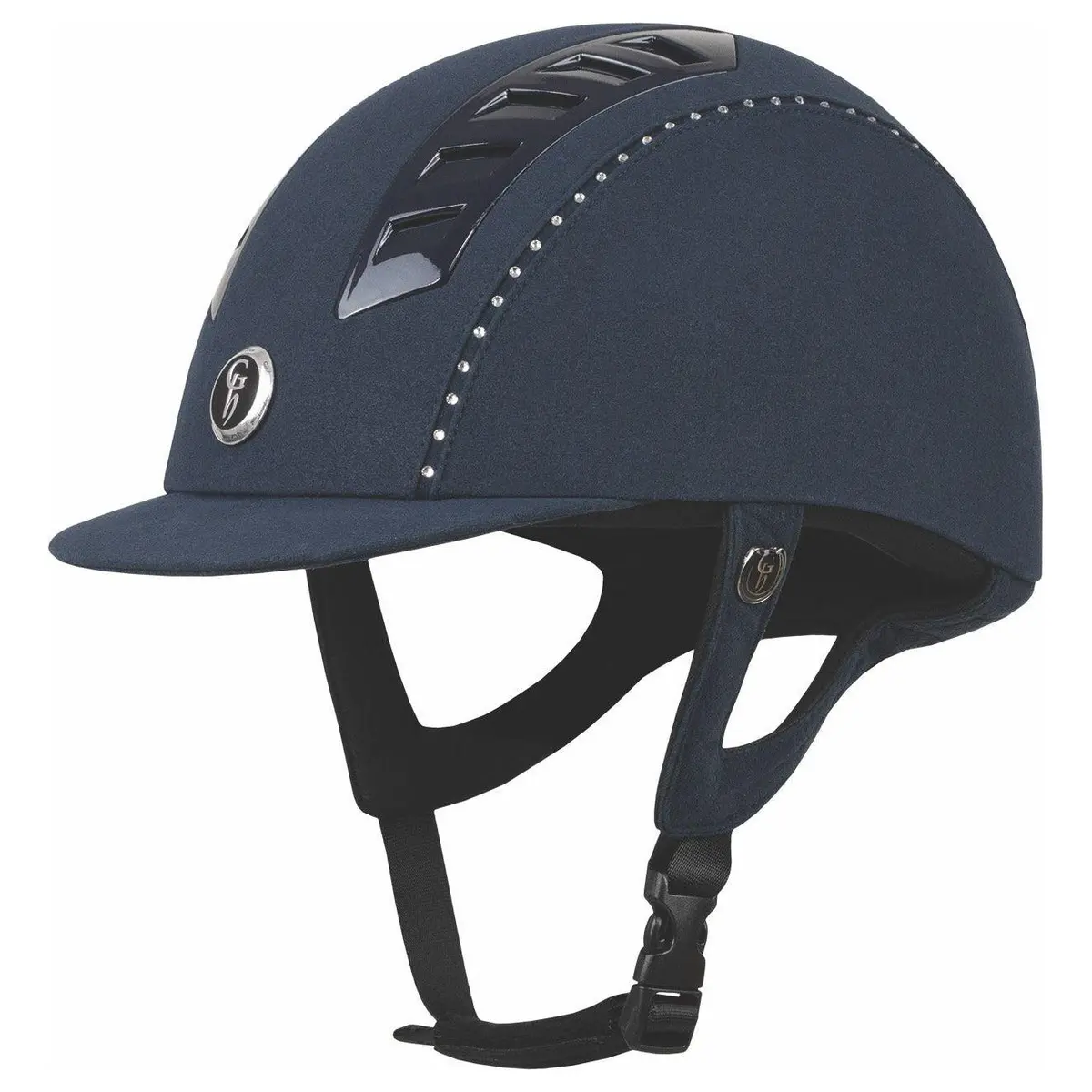 Gatehouse Chelsea Air Flow Pro Suedette Crystal - Riding Hat - Navy 1