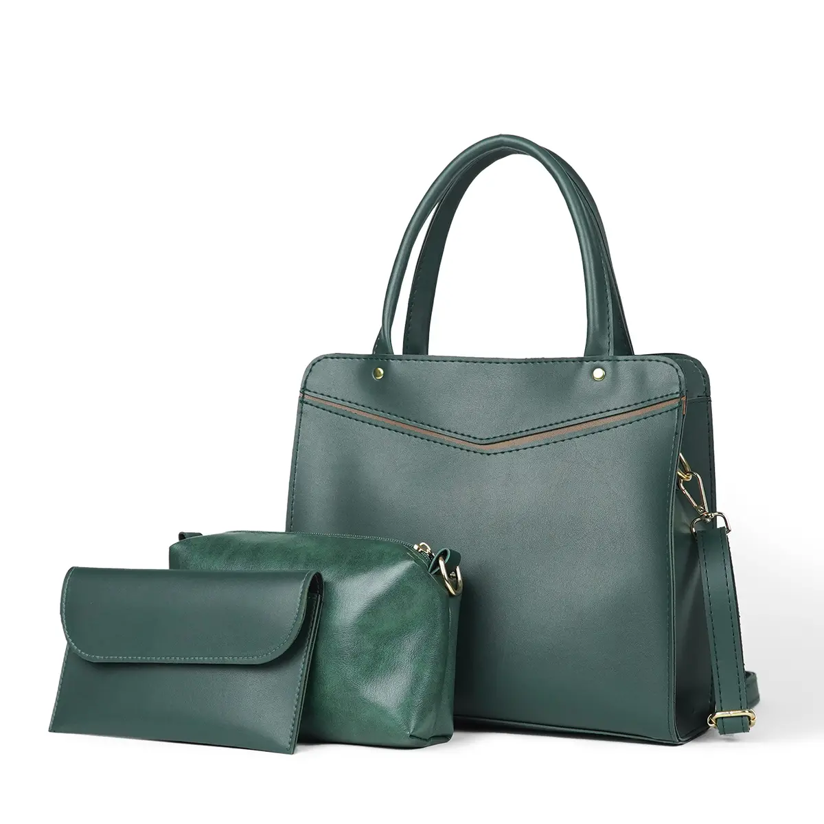 Smart Set Of 3 Bag Green 1