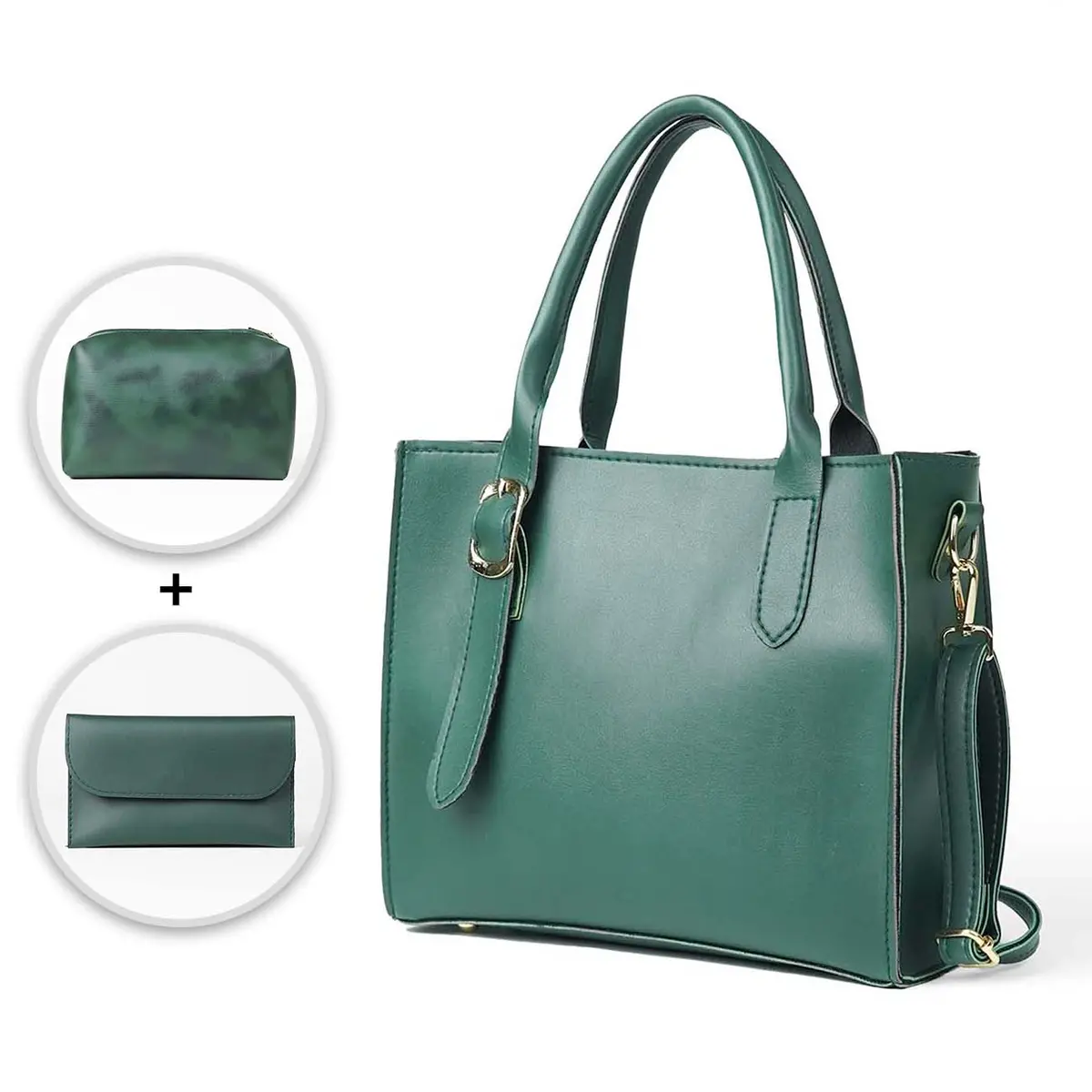 Posh Set Of 3 Bag Green 1