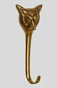 Brass Foxhead Hook 1