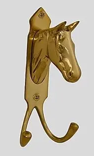Brass Horsehead Hook With Two Hooks 1