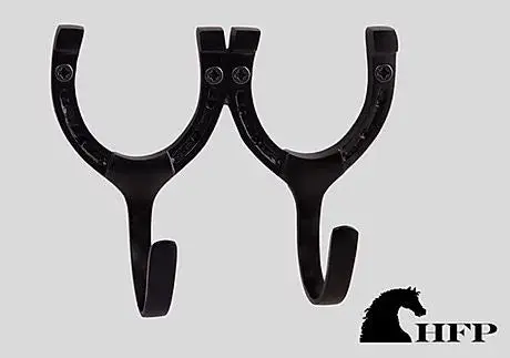 Brass Double Horseshoe Hook 1
