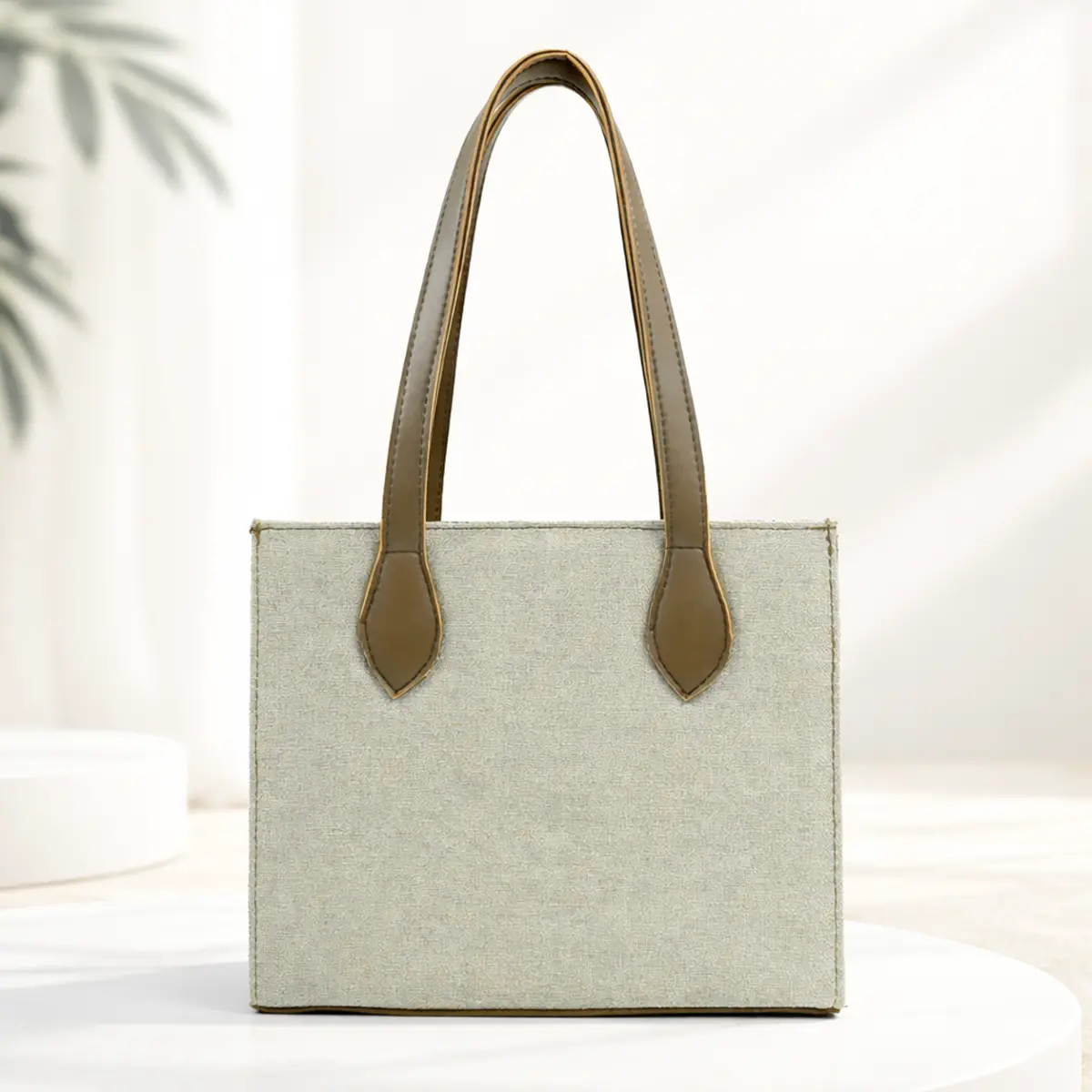 Box Canvas Beige & Brown 1