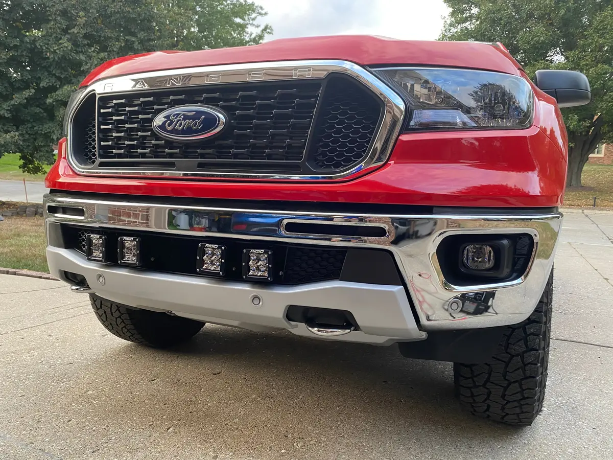 2019-2022 Ford Ranger Lower Bumper Grille Light Kit Rigid Pro D-Series 2