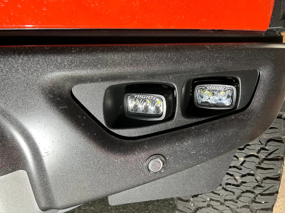 Spv Parts 2021-2026 Ford F-150 Raptor & Bronco Raptor Oem Fog Light Upgrade Kit With Brackets & Rigid Sr-M Direct Replacement Lights 5