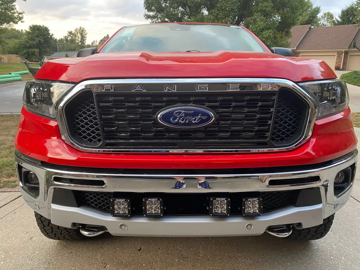 2019-2022 Ford Ranger Lower Bumper Grille Light Kit Rigid Pro D-Series 7