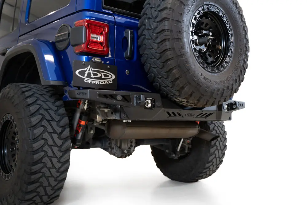 Addictive Desert Designs (Add) 2018 - 2023 Jeep Wrangler Jl Stealth Fighter Rear Bumper - R960181280103 1